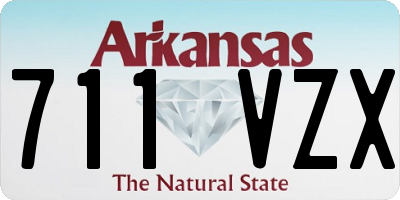 AR license plate 711VZX