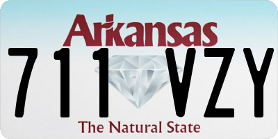AR license plate 711VZY