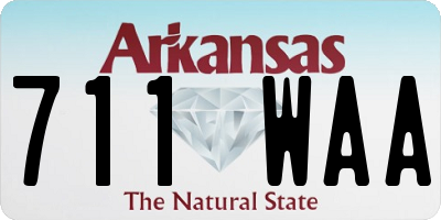 AR license plate 711WAA