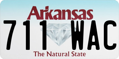 AR license plate 711WAC