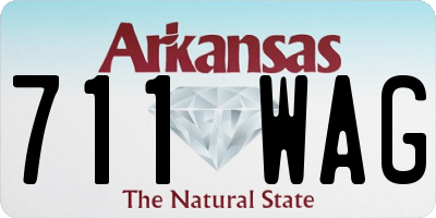 AR license plate 711WAG