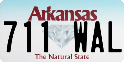 AR license plate 711WAL