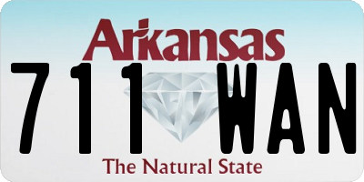AR license plate 711WAN