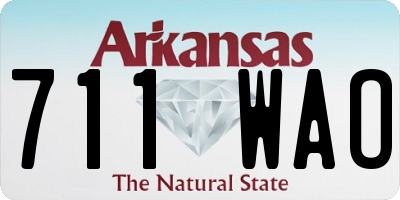 AR license plate 711WAO