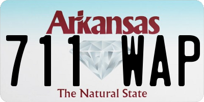 AR license plate 711WAP