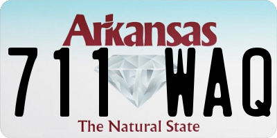 AR license plate 711WAQ