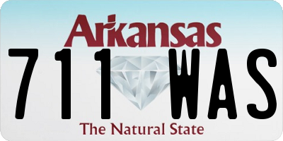 AR license plate 711WAS
