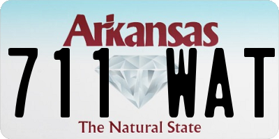 AR license plate 711WAT