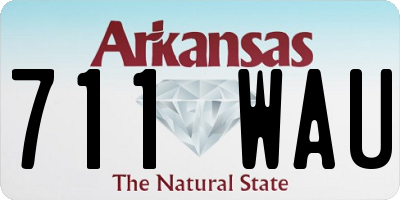 AR license plate 711WAU
