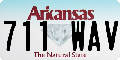 AR license plate 711WAV