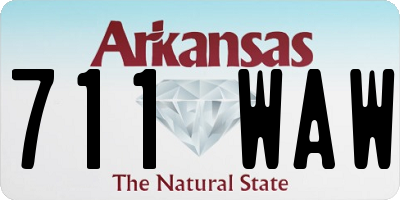 AR license plate 711WAW