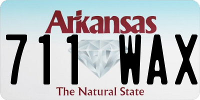 AR license plate 711WAX