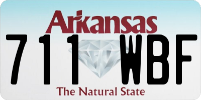 AR license plate 711WBF