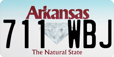 AR license plate 711WBJ
