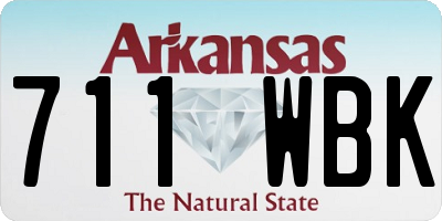 AR license plate 711WBK