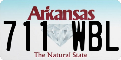 AR license plate 711WBL