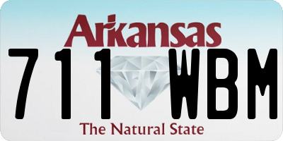 AR license plate 711WBM
