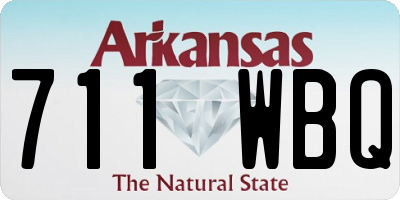 AR license plate 711WBQ