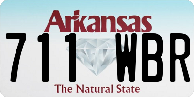 AR license plate 711WBR