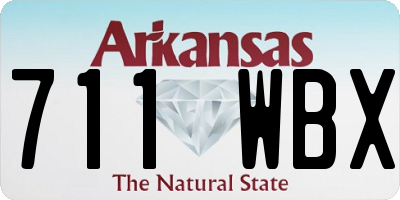 AR license plate 711WBX