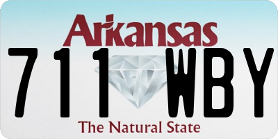 AR license plate 711WBY