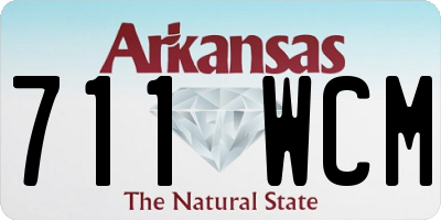 AR license plate 711WCM