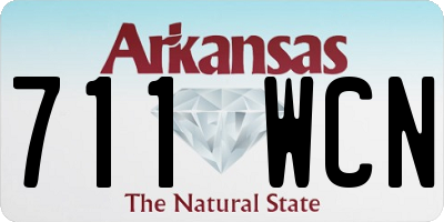AR license plate 711WCN