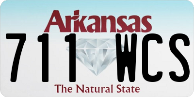 AR license plate 711WCS