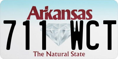 AR license plate 711WCT
