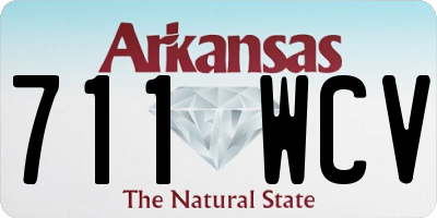 AR license plate 711WCV