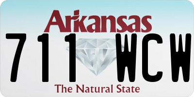 AR license plate 711WCW