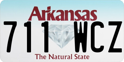 AR license plate 711WCZ