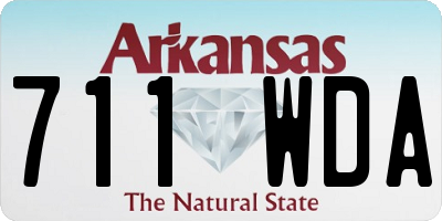 AR license plate 711WDA