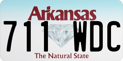 AR license plate 711WDC