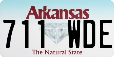 AR license plate 711WDE