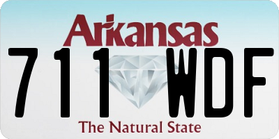 AR license plate 711WDF