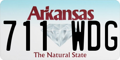 AR license plate 711WDG
