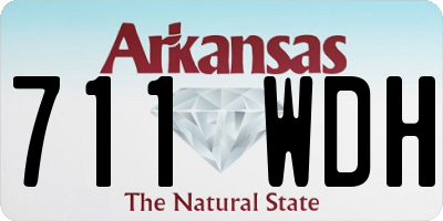 AR license plate 711WDH