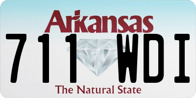 AR license plate 711WDI
