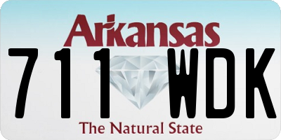 AR license plate 711WDK