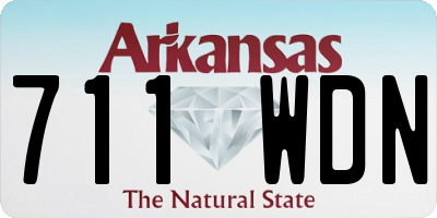 AR license plate 711WDN
