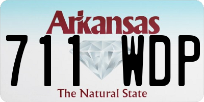 AR license plate 711WDP
