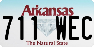 AR license plate 711WEC