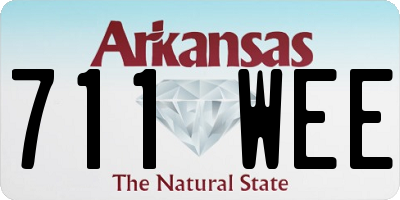 AR license plate 711WEE
