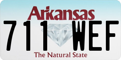 AR license plate 711WEF