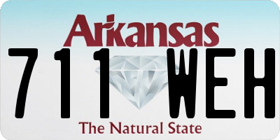 AR license plate 711WEH