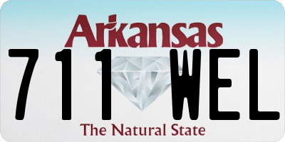 AR license plate 711WEL
