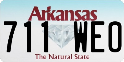 AR license plate 711WEO