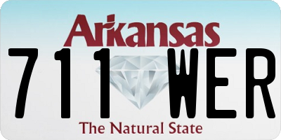AR license plate 711WER