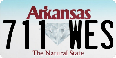AR license plate 711WES